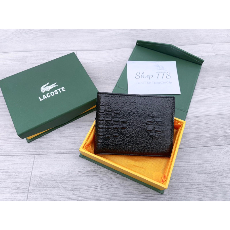 Bóp/ Ví Nam Da Thật 100% Dáng Ngang Full Hộp Làm Quà Tặng Cao Cấp