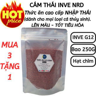 Bao 250g cám thái inve g12 - thức ăn cá cảnh cao cấp nhập thái | hingaostore.