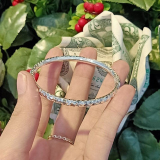 Vòng Bạc Bé Nong Chạm Máy (Bạc Thật)