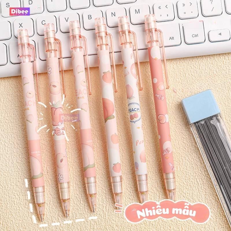 Bút chì kim bấm DiBee đầu ngòi 0.5mm cao cấp, hình in dễ thương hơn 30 mẫu khác nhau B80