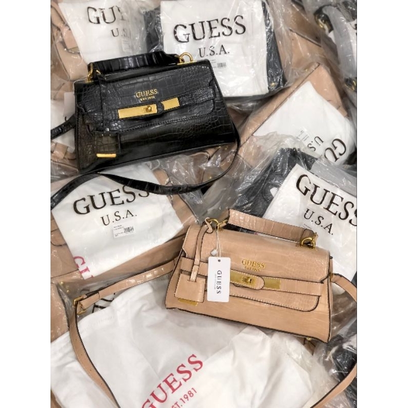 TÚI GUESS Enisa top handle da vân