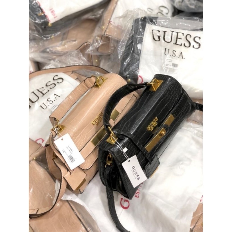 TÚI GUESS Enisa top handle da vân