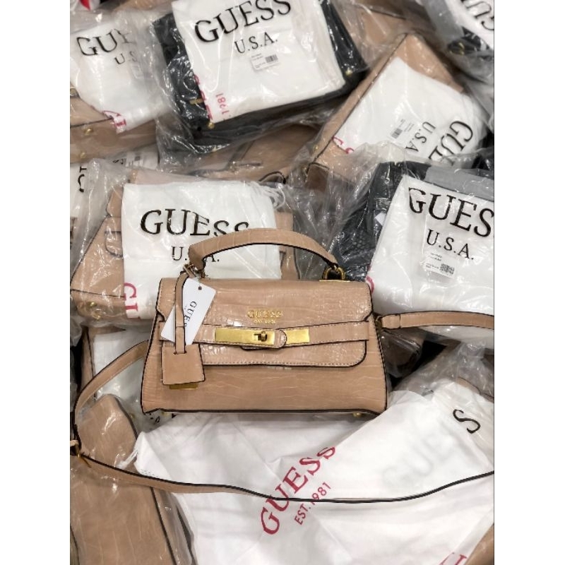 TÚI GUESS Enisa top handle da vân