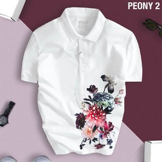 Áo Polo Nam Nữ PEONY hình cực sắc nét, Cao Cấp Vải Xịn Thấm Hút Chuẩn Form Trẻ Trung