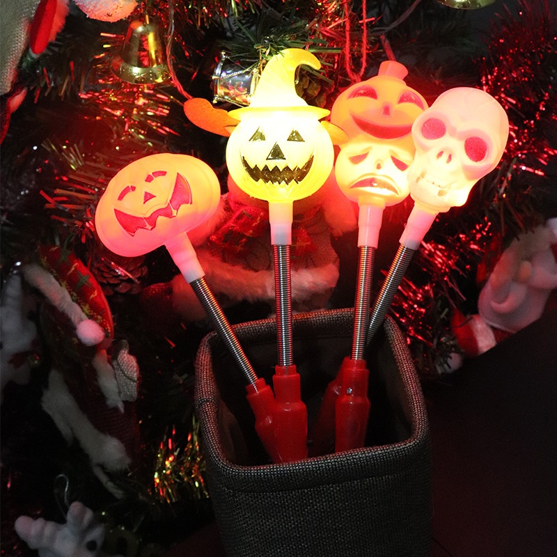 Gậy bí ngô haloween,đồ chơi bí ngô có đèn nhấp nháy 3 chế độ sáng cho bé