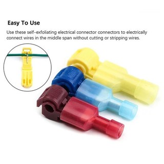 120 Chiếc Lọn Uốn Nhà Ga Cây T Loại Dây Kết Nối Dây Thiết Bị Đầu Cuối Khóa Nhanh Chóng Chia Dây Kẹp Điện Dây Kết Nối Dây
