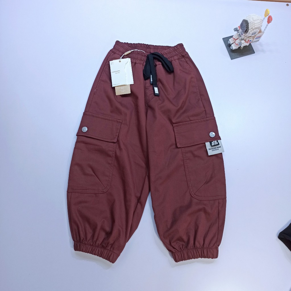 Quần kaki cho bé trai bé gái dáng boom hàng Quảng Châu shop Sukun Quần thô dáng jogger cho bé Kunkid