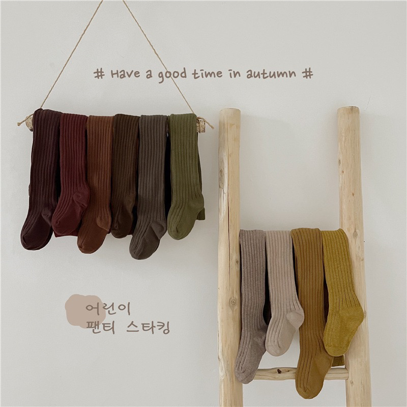 quần tất trơn cho bé, quần tất gân sọc cho bé, quần tất liền bàn, quần tất len hàn quốc bé gái