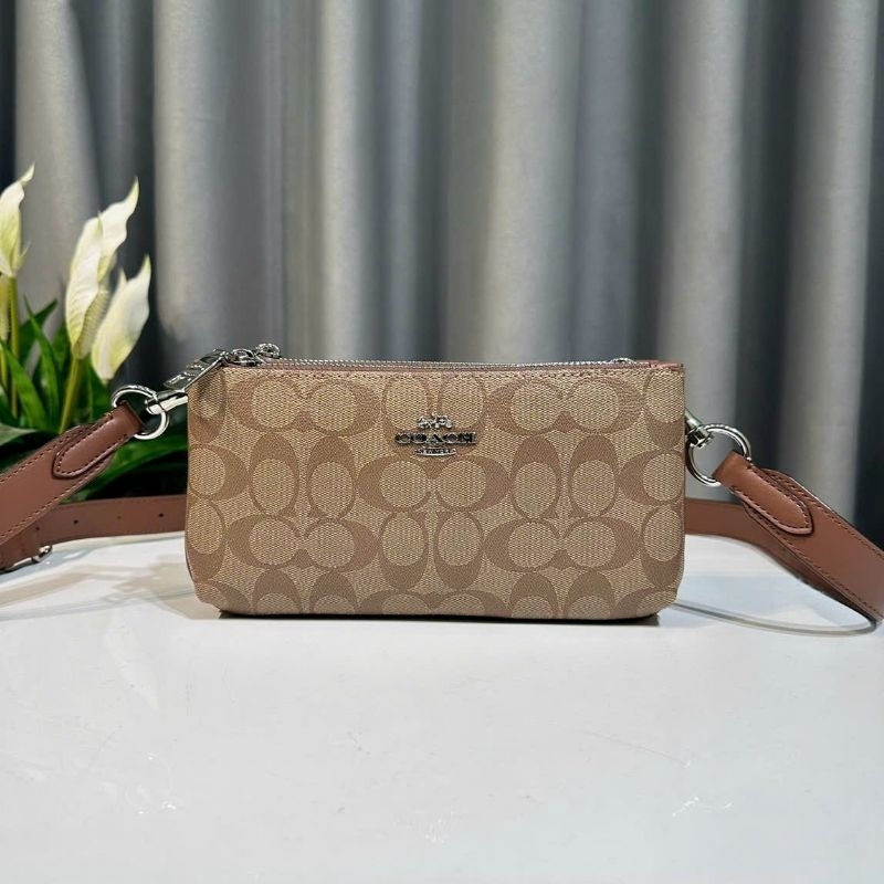 Double Zip Crossbody ✨Mẫu túi coach nhỏ gọn đơn giản