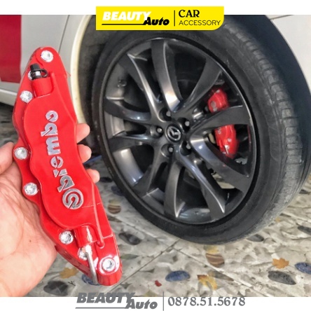 Bộ 2 Ốp Má Phanh Brembo Chất Liệu Kim Loại - Hàng Chất Lượng (SIZE 14-15, 16-17, 18 -19) - Mang Lại Vẻ Cá Tính Xế Yêu