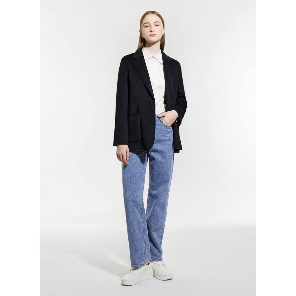 BLAZER DẠ SHE5MlSS LÔNG CỪU NHẸ TÊNH