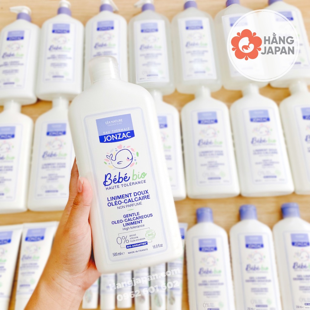 Bộ sản phẩm hữu cơ Jonzac vệ sinh thay tã bỉm chống hăm khử mùi cho bé từ sơ sinh hàng chính hãng