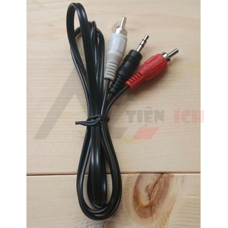Cáp av 3.5 ra 2 đầu bông sen 1m lm