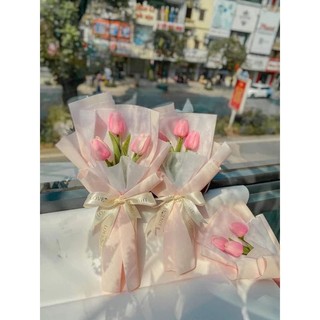 Hoa tulip 3 bông ( kèm túi)