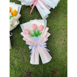 Hoa tulip 3 bông ( kèm túi)