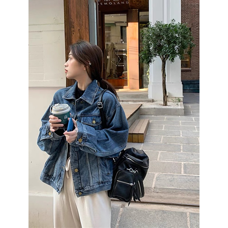 Áo jacket bò phong cách ullzang