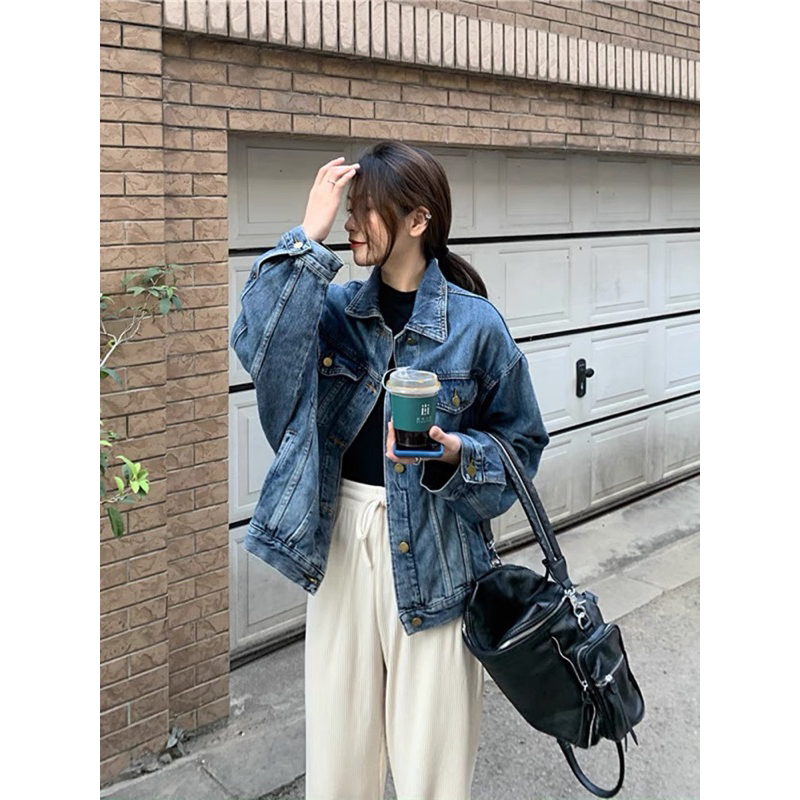 Áo jacket bò phong cách ullzang