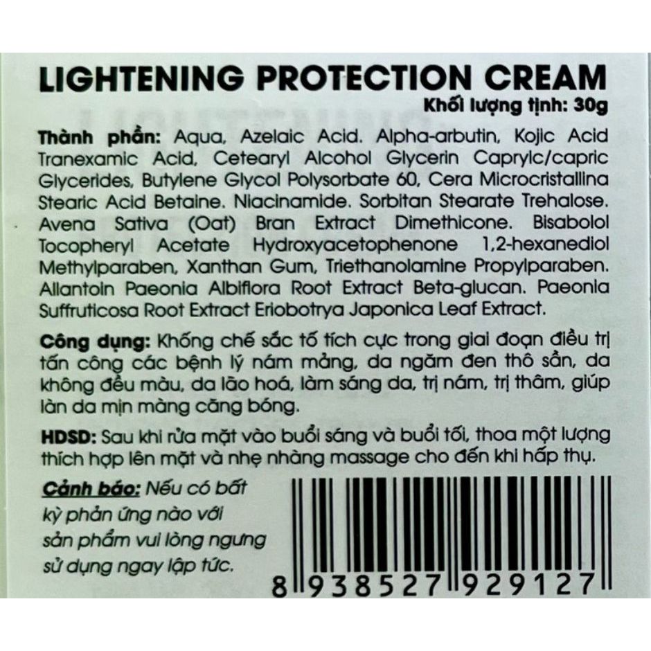 Kem phân huỷ nám Lightening  30gr xanh lá Mẫu mới 2023