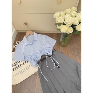 SÉT CVAY XÁM ÁO SỌC RÚT DÂY