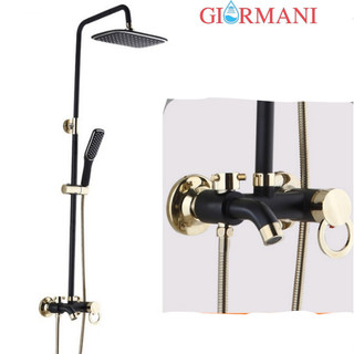 Bộ sen cây tắm GIORMANI nóng lạnh vàng đen cao cấp SC24