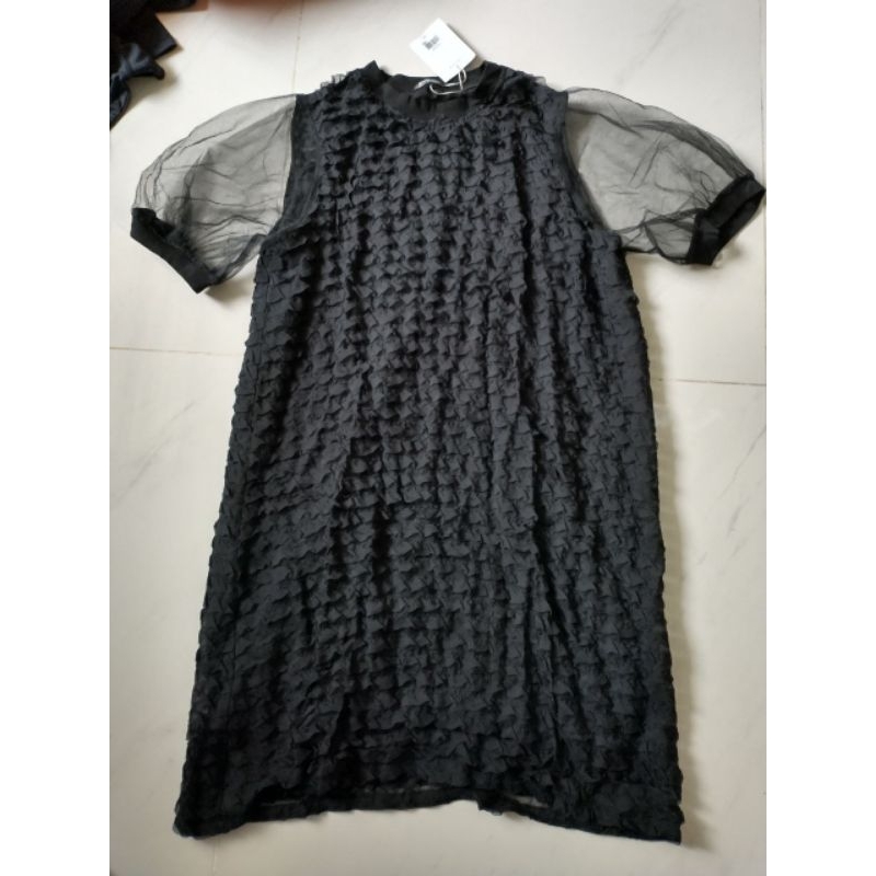Đầm babydoll TOPSHOP full tag xịn VNXK đầm baby doll form suông A dáng xoè nhẹ phối voan lưới xuất k