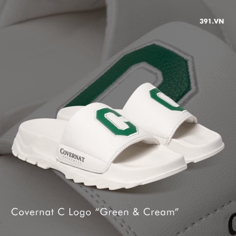 Dép thời trang sành điệu COVERNát in logo chữ C siêu cute hàng cao cấp, đế tăng chiều cao 4cm, mẫu mới nhất 2023