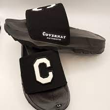 Dép thời trang sành điệu COVERNát in logo chữ C siêu cute hàng cao cấp, đế tăng chiều cao 4cm, mẫu mới nhất 2023