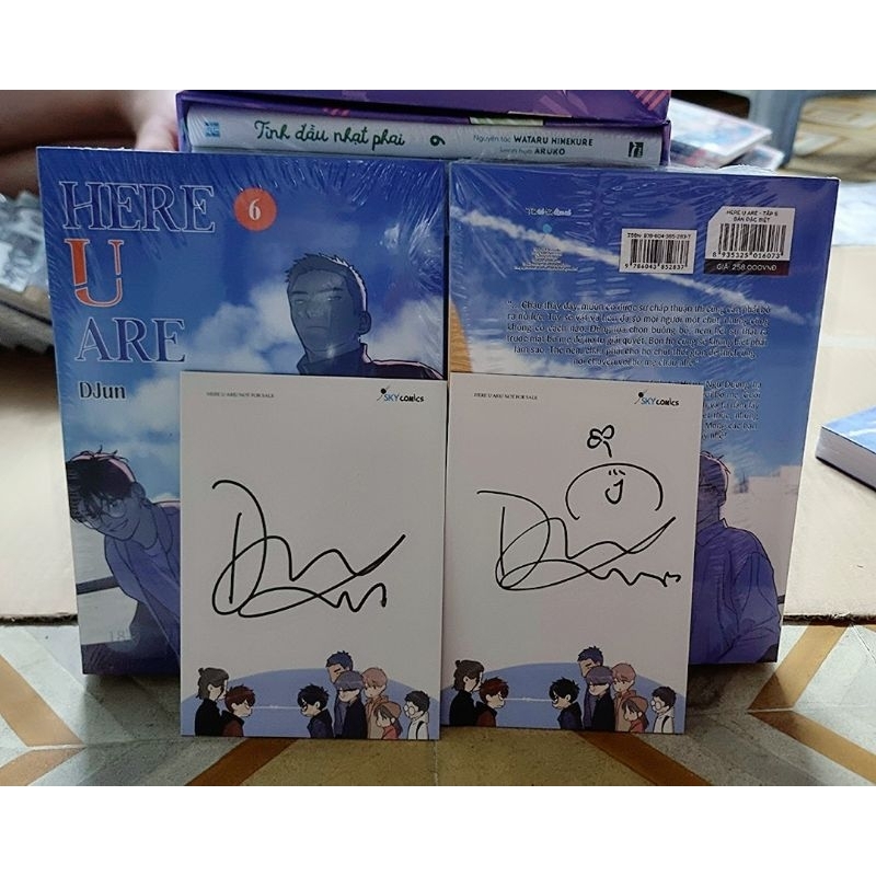Bưu Thiếp Here U Are 6 Kèm Postcard Có Chữ Ký