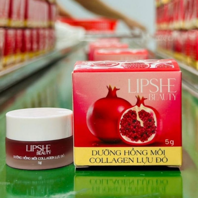 Son Dưỡng Môi Lựu Đỏ Collagen Lipshe