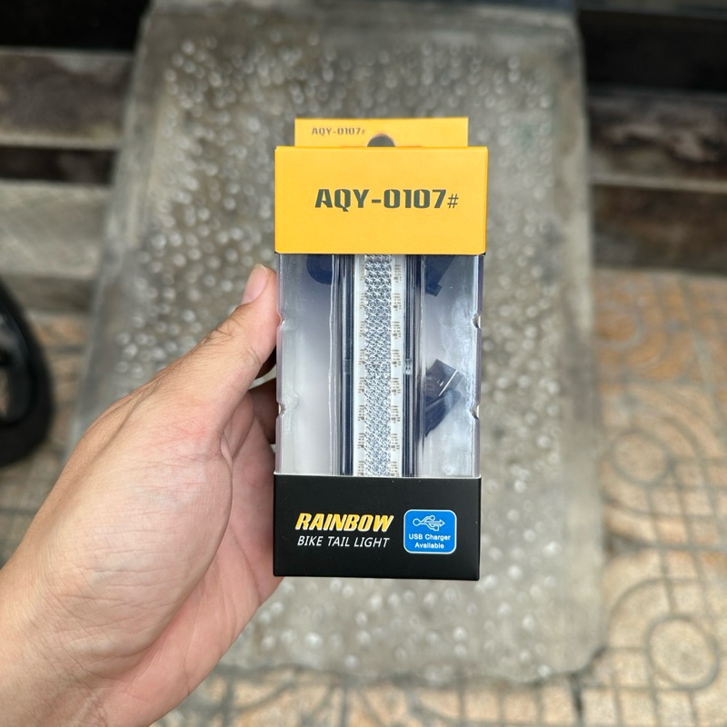 Đèn hậu xe đạp led RGB AQY-0107