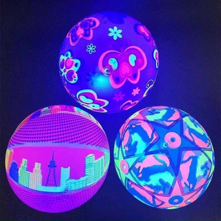 Quả bóng vận động bằng silicon có đèn, banh phát sáng nhiều màu sắc cho bé