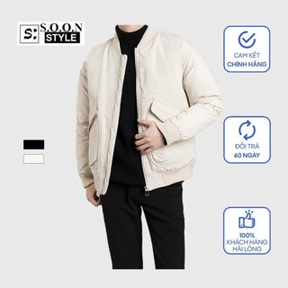 Áo khoác bomber, áo phao Soonvn chần bông cao cấp_BB01