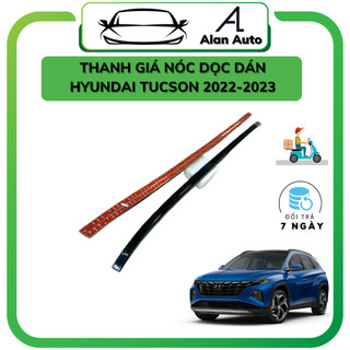 Thanh giá nóc xe Hyundai Tucson 2022, Thanh nóc dán 3M, Giá nóc đen bóng cao cấp