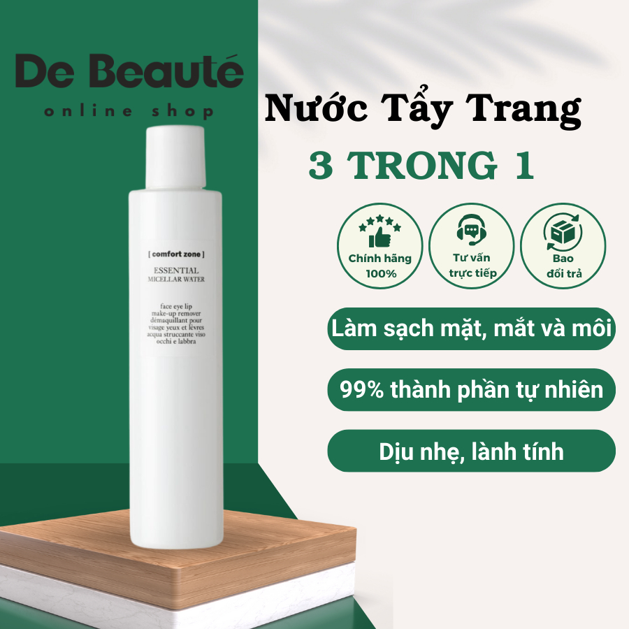 Essential Micellar Water Comfort Zone - Nước Tẩy Trang Đa Năng 3 in 1 Dịu Nhẹ Cho Mọi Loại Da 200ML