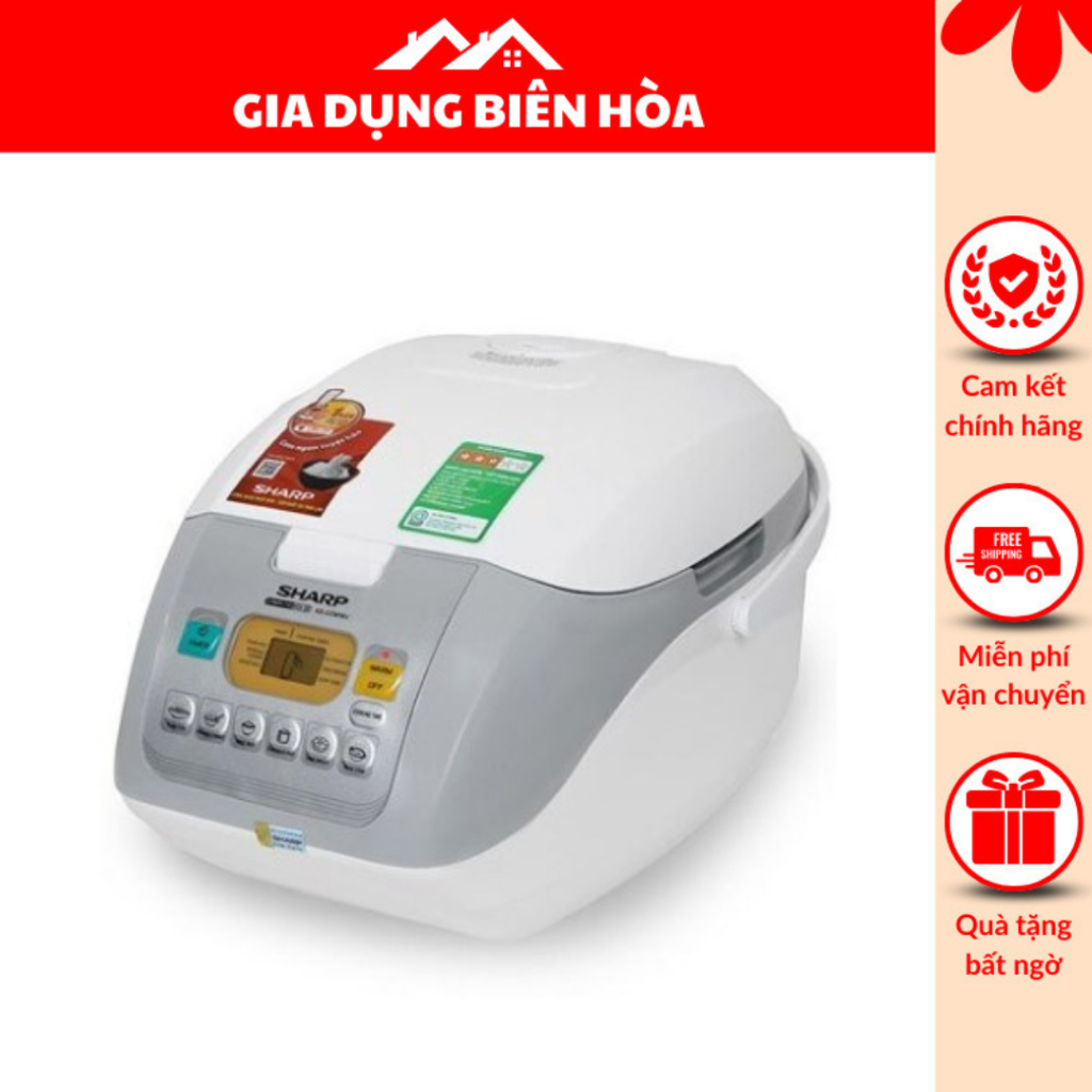 Nồi cơm điện tử Sharp 1.8 lít KS-COM18V - hàng chính hãng bảo hành 12 tháng
