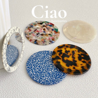 [HOẢ TỐC 1H] Gương cầm tay bản tròn hoạ tiết sang trọng mã 11 tinh tế Ciao accessories