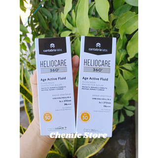 [Mẫu mới - Dạng tuýp] Kem chống nắng heliocare age active fluid SPF 50+, Heliocare Pigment Solution Fluid SPF50+