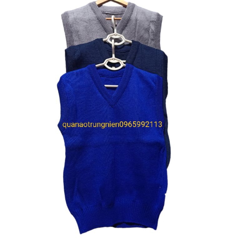 Áo gile len ông già