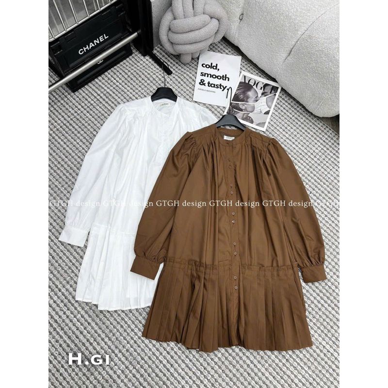 Váy sơmi xuông chất thô lạnh mềm mát