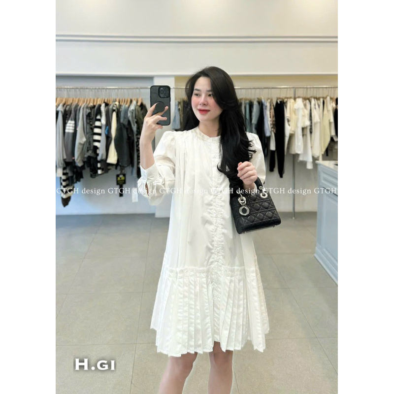 Váy sơmi xuông chất thô lạnh mềm mát