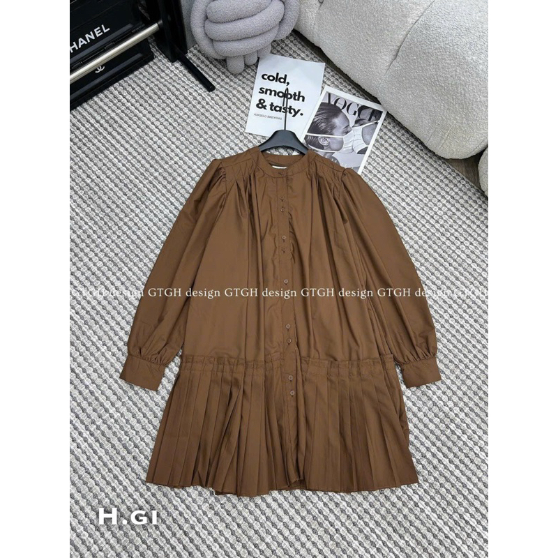 Váy sơmi xuông chất thô lạnh mềm mát