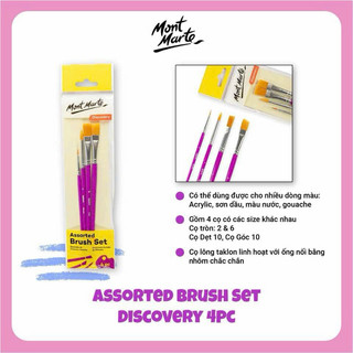 Bộ cọ vẽ Assorted Mont Marte