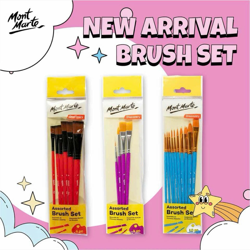 Bộ cọ vẽ Assorted Mont Marte