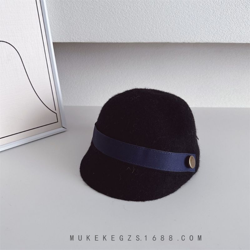 Mẫu mới 2023 Nón dạ lưỡi trai ngắn cho bé