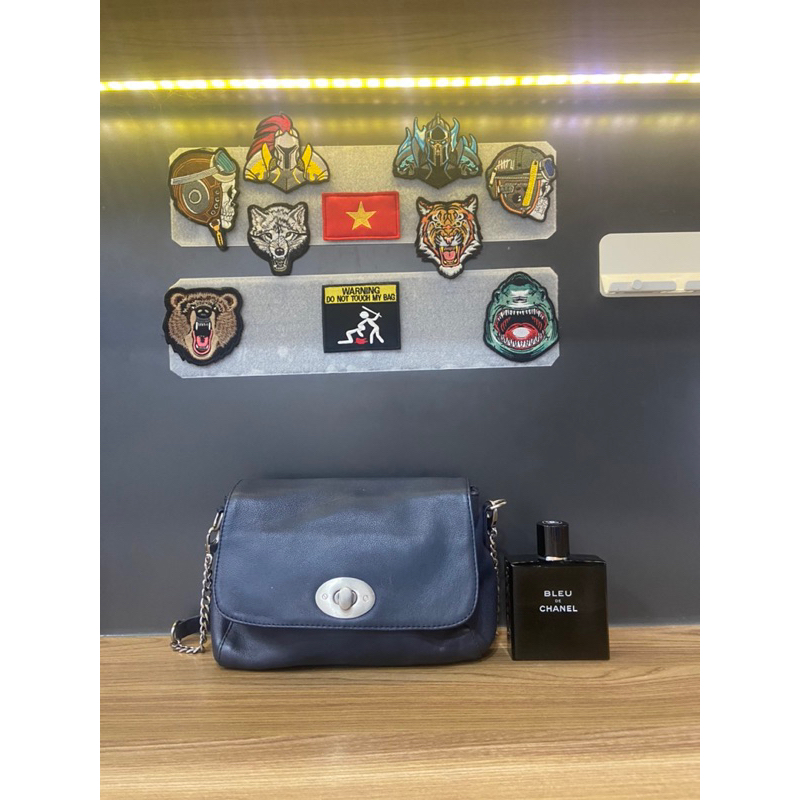 Túi si da thật dáng Coach