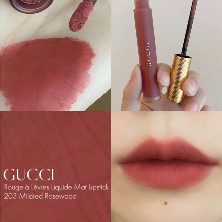 Son kem lì Gucci 505 203,Son lì thỏi Gucci 505 208 500 509 305 308 Chính Hãng - Xóm Thơm