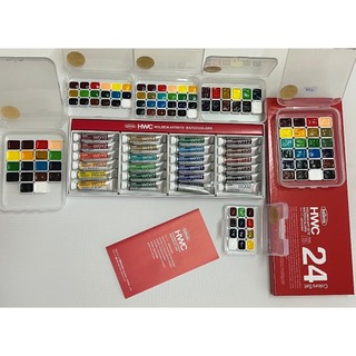 ( Gia thanh ly) Pocket màu nước Holbein12 màu (bộ 1ml)