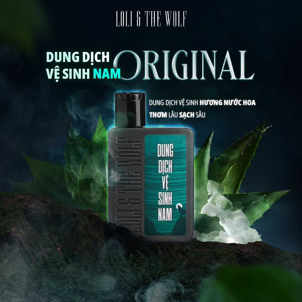 Dung Dịch Vệ Sinh Nam Giới Loli & The Wolf Mùi Hương Nam Tính, Khử Mùi Tốt Chai 80ml Diện Mạo Mới