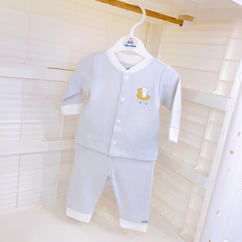 Bộ dài tay NOUS sơ sinh khuy giữa