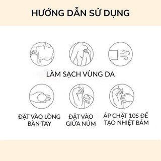 Set 3 cặp dán ngực tự thân EBLIN HÀN QUỐC